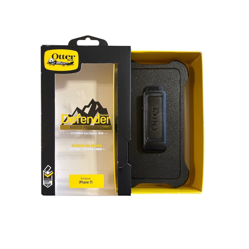 OtterBox Defender Series iPhone 11 Holster Belt Clip Screenless Black Rugged